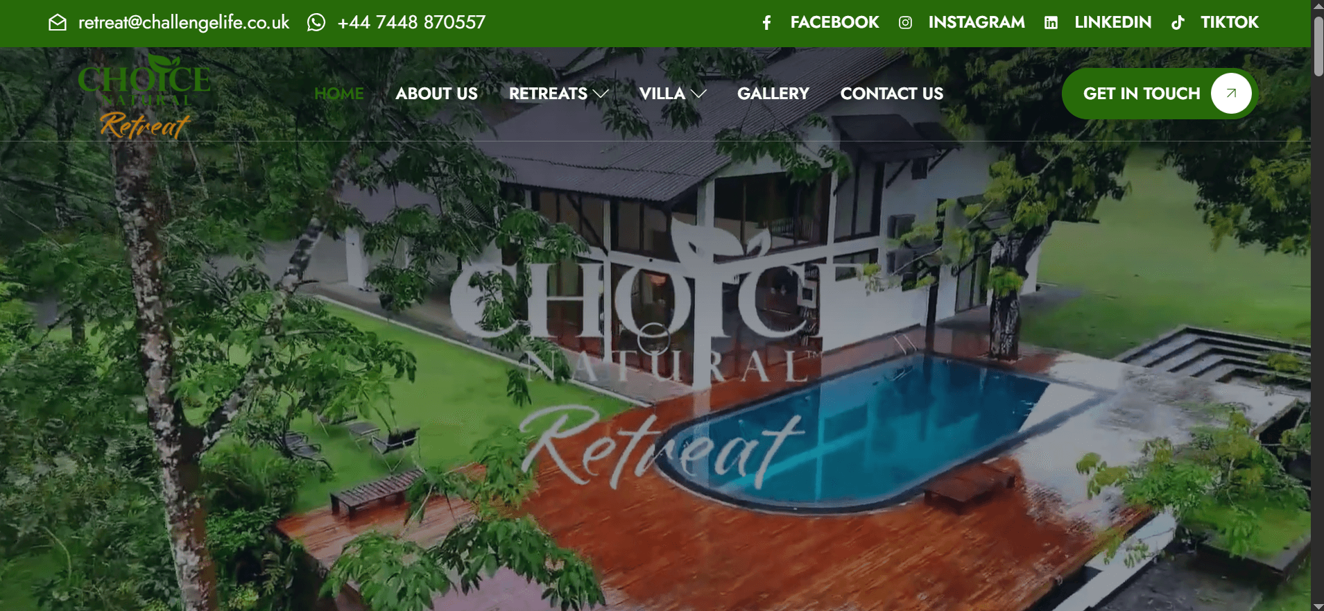CHOICE NATURAL RETREAT
